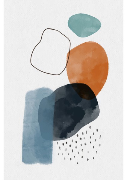 Akışkan Formlar Minimal 3’lü Set Kanvas Tablo modelleri