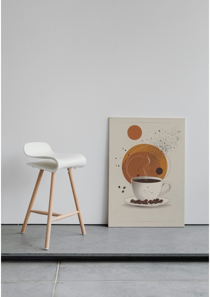 Soyut Kahve Fincanı Kanvas Tablo fiyatları