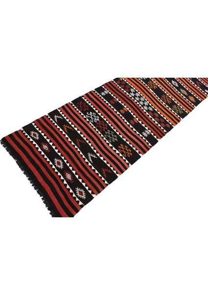 El Dokuma Karapınar Yörük Yolluk Yün Kilim 0550 - Yeni - Çok Renkli indirimleri