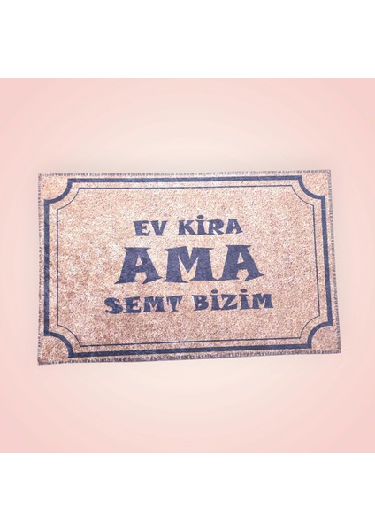 Kapı Önü Kaymaz Baskılı Pas Pas 60X40CM fiyatları