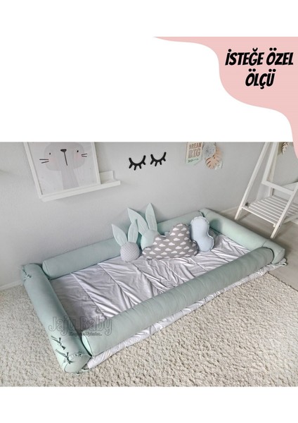 Su Yeşili Montessori Yatak Bariyer Beşik Kenar Koruma 120X200 fiyatları