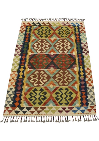 El Dokuma Cerit Yörükleri Iran Yün Kilim 0522 - Yeni - Çok Renkli fırsatları