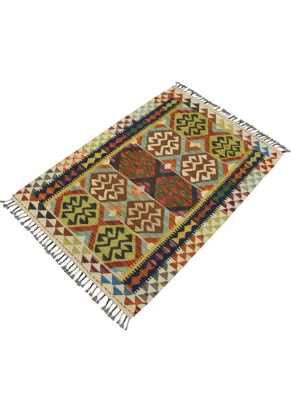 El Dokuma Cerit Yörükleri Iran Yün Kilim 0522 - Yeni - Çok Renkli indirimleri
