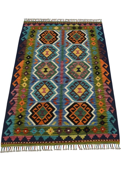 El Dokuma Cerit Yörükleri Iran Yün Kilim 0564 - Yeni - Çok Renkli modelleri