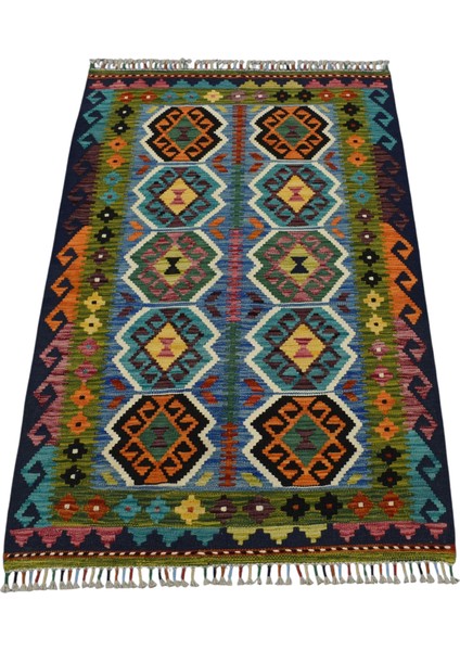 El Dokuma Cerit Yörükleri Iran Yün Kilim 0564 - Yeni - Çok Renkli indirimleri