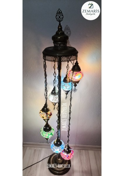 El Yapımı Otantik Mozaik Lambader 7'li fiyatları