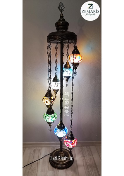 El Yapımı Otantik Mozaik Lambader 7'li fırsatları