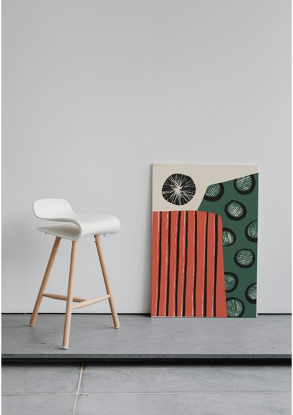 Soyut Çizgiler ve Daireler Kanvas Tablo fiyatları