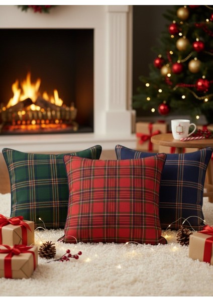 Yilbaşı Tartan Ekosesi Kırlent Kılıfı (2'li Set) fiyatları