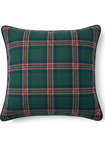 Yılbaşı Tartan Ekosesi Kırlent Kılıfı (2'li Set) modelleri