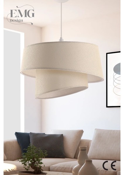 Modern Kumaş Manolya Avize ve Abajur Seti, Şık ve Zarif Tasarım fiyatları