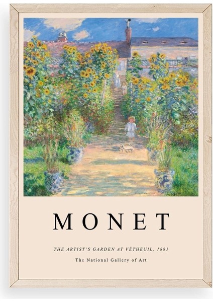 Monet Ahşap Çerçeveli Tablo