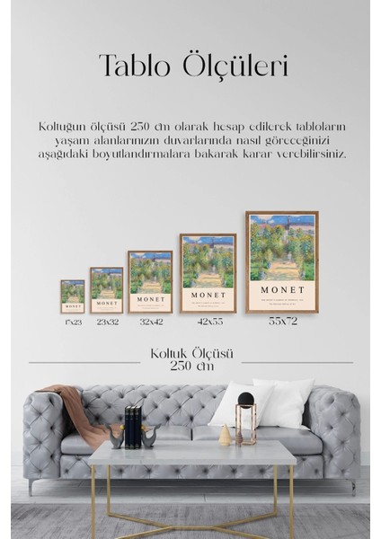 Monet Ahşap Çerçeveli Tablo indirimleri