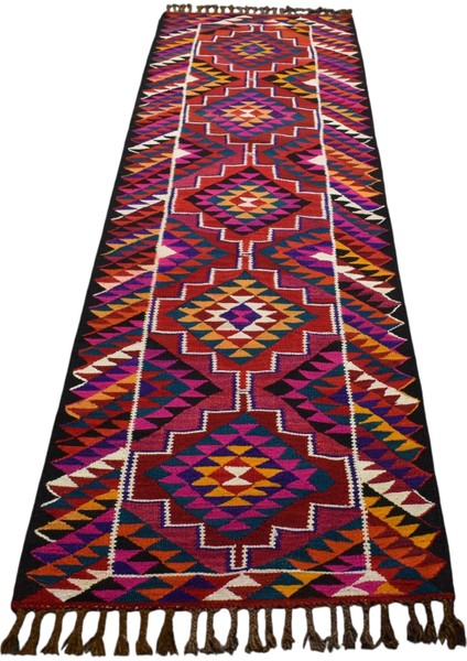El Dokuma Herki Yolluk Yün Kilim 0517 - Yeni - Çok Renkli modelleri