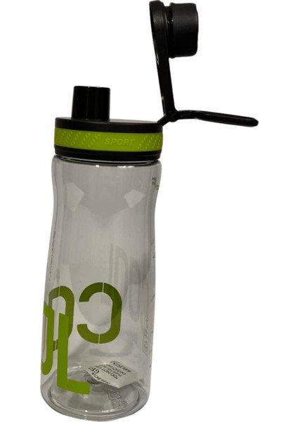 650 ml Spor Matara – Kilitli Kapaklı, Ağızlıklı, Askılı Su Matarası - Siyah indirimleri