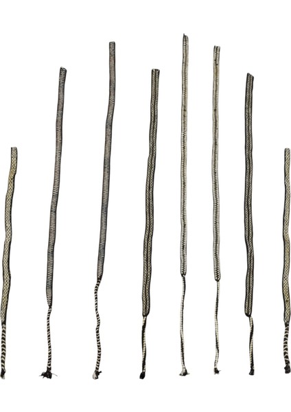 El Dokuma 8 Adet Yolluk Kuşaklı Yün Kilim 0639 - Yeni - Çok Renkli