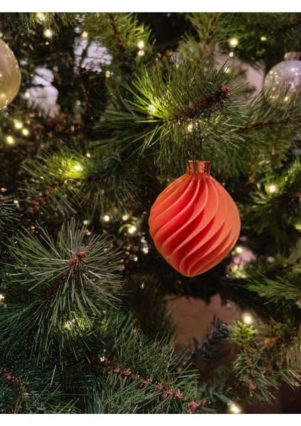 Yılbaşı Ağacı Kar Tanesi & Dekoratif Top Süsü