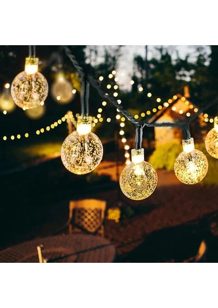 5 Metre Sarı Opak Solar Top LED Işık