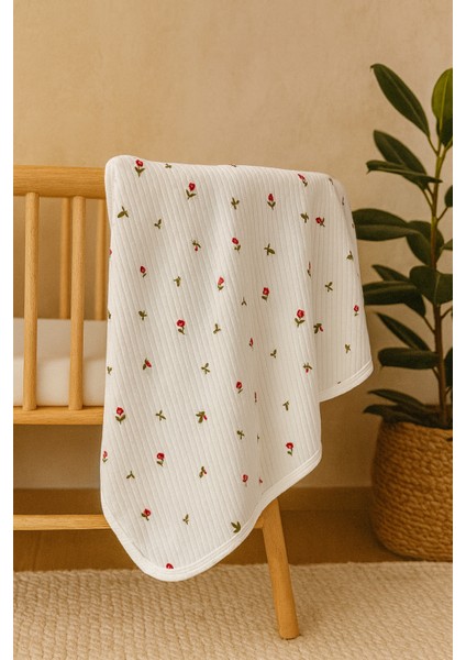 Desenli Battaniye&kundak 85 x 90 cm Pamuklu Kumaş
