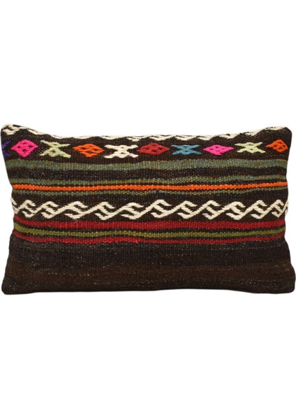 El Dokuma Dekoratif Lumbar Kilim Kırlent Yastık Kılıfı 1005 - Yeni - Çok Renkli modelleri