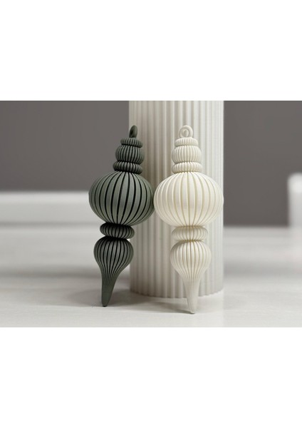 3 Lü Set Şık Yılbaşı Ağacı Süsü