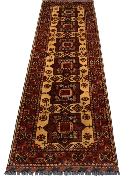 El Dokuma Iran Acem Yün Yolluk Halı 0547 - Yeni - Çok Renkli fırsatları