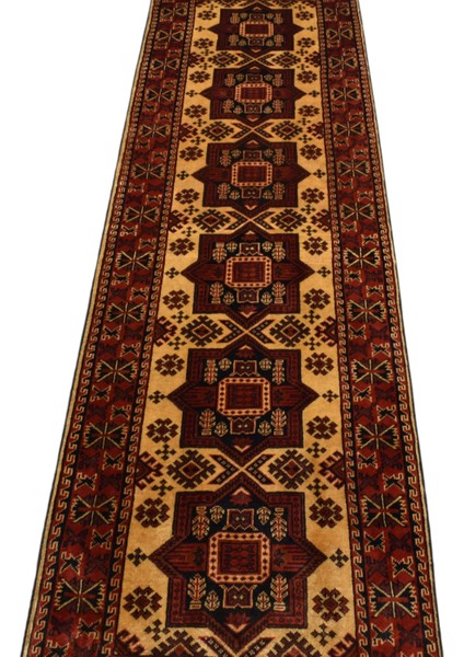 El Dokuma Iran Acem Yün Yolluk Halı 0547 - Yeni - Çok Renkli indirimleri