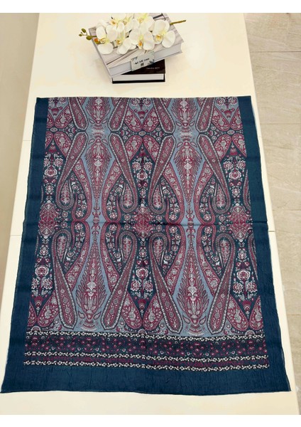 Etnik Desen Bambu Kraş Şal modelleri