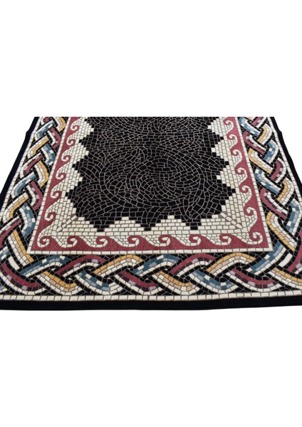 7m2 El Dokuma Çin Yün Salon Halısı 0536 - Yeni - Siyah indirimleri