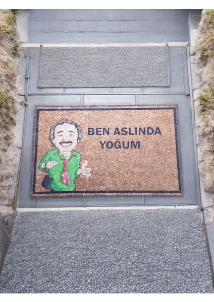 Kapı Önü Baskılı Kaymaz Pas Pas 60*40CM