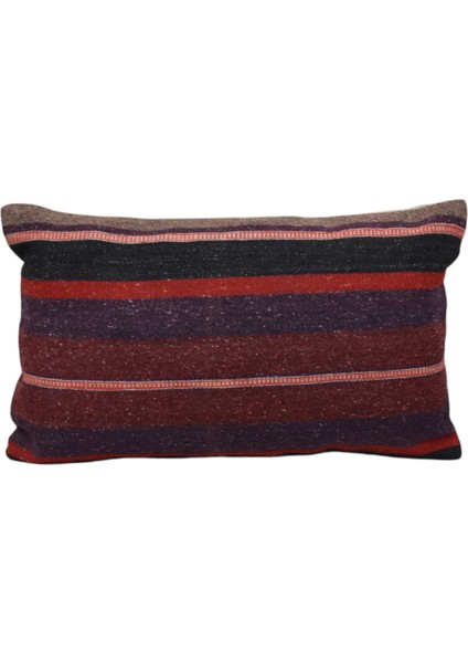 El Dokuma Dekoratif Lumbar Kilim Kırlent Yastık Kılıfı 1023 - Yeni - Çok Renkli