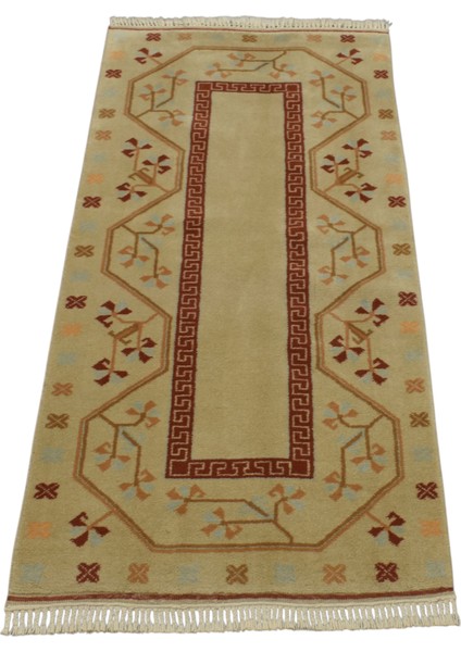 El Dokuma Çiçekli Milas Muğla Yün Halı 0556 - Yeni - Çok Renkli fiyatları