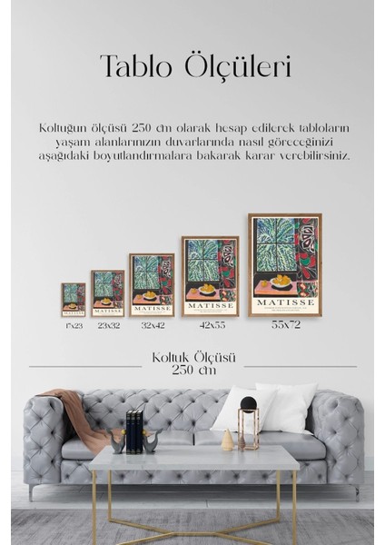 Matisse Ahşap Çerçeveli Tablo indirimleri