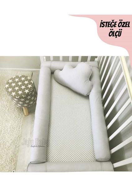 Gri Montessori Yatak Bariyer 90X190, Güvenli ve Şık Beşik Kenar Koruma fiyatları