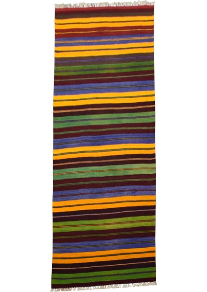 El Dokuma Sivas Yolluk Yün Kilim 0599 - Yeni - Çok Renkli