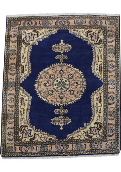 El Dokuma 7m2 Yün Salon Halısı 0534 - Yeni - Lacivert