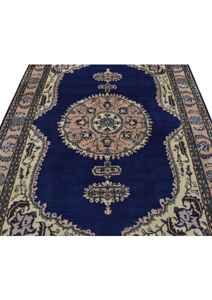 El Dokuma 7m2 Yün Salon Halısı 0534 - Yeni - Lacivert indirimleri