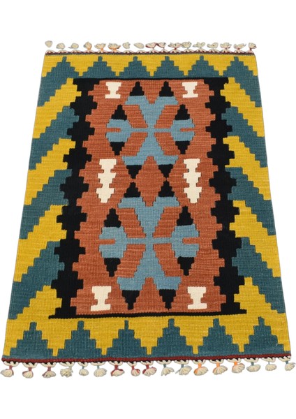 El Dokuma Pınarbaşı Kayseri Yün Kilim 0518 - Yeni - Çok Renkli indirimleri