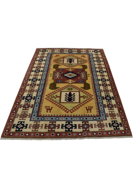 El Dokuma Balıkesir Antik Yörük Yün Salon Halısı 0587 - Yeni - Çok Renkli indirimleri