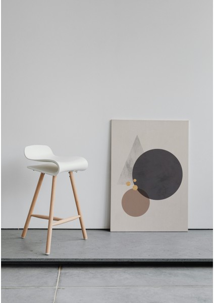 Siyah ve Kahverengi Geometrik Altın Detaylı Kanvas Tablo fiyatları