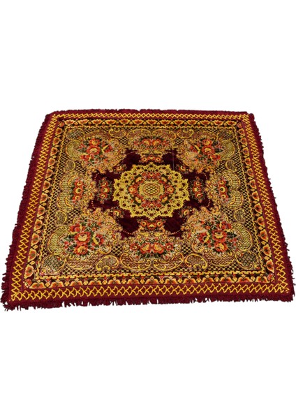 Oygulu Masa Yatak Örtüsü Kare Duvar Halısı 0673 - Yeni - Çok Renkli modelleri