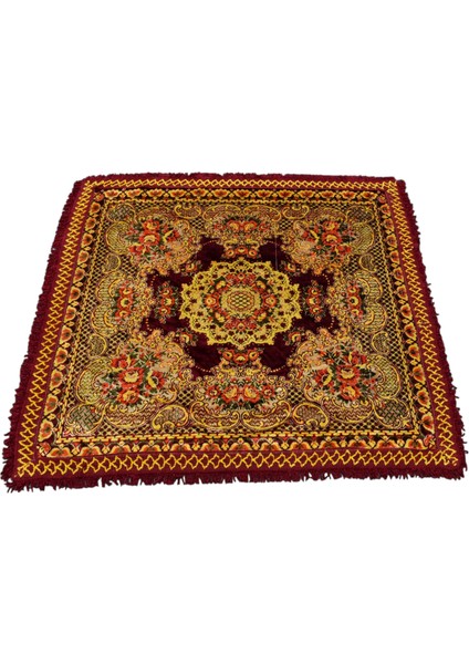 Oygulu Masa Yatak Örtüsü Kare Duvar Halısı 0673 - Yeni - Çok Renkli fırsatları