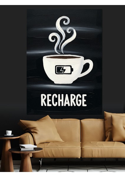 Kahve Molası Enerji Depola Dekoratif Kanvas - Mdf Ahşap Tablo modelleri