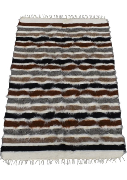 El Dokuma Tiftik Yün Siirt Battaniyesi Kilim 0526 - Yeni - Çok Renkli modelleri