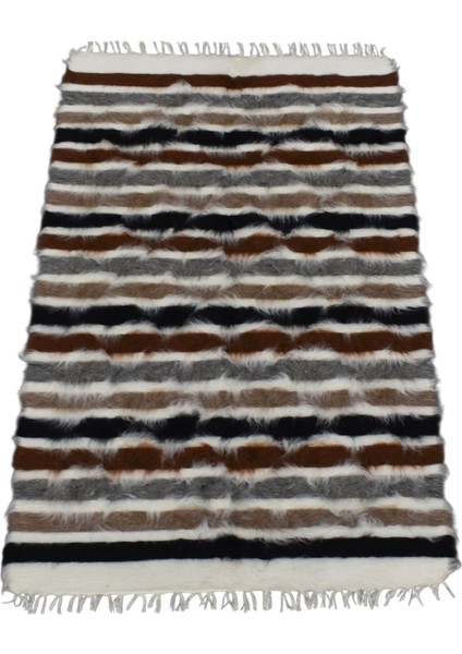 El Dokuma Tiftik Yün Siirt Battaniyesi Kilim 0526 - Yeni - Çok Renkli indirimleri