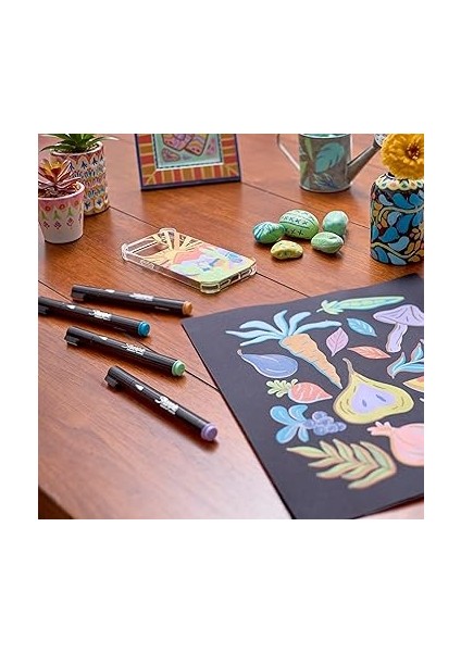 Sharpie Creative Marker Akrilik Boya Kalemleri | Yuvarlak Uçlu Su Bazlı Boya Kalemi | Mürekkep Kağı modelleri