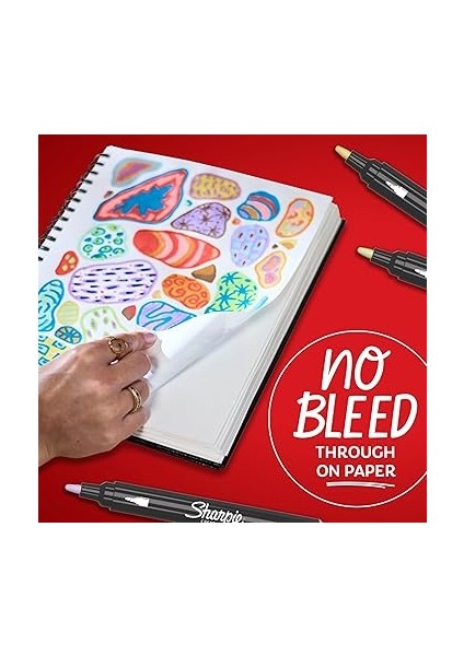 Sharpie Creative Marker Akrilik Boya Kalemleri | Yuvarlak Uçlu Su Bazlı Boya Kalemi | Mürekkep Kağı fırsatları