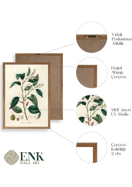 Yaprak Ahşap Çerçeveli Tablo fırsatları