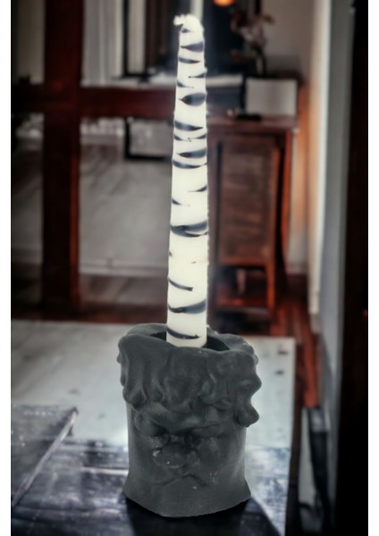 Şamdan Mumluk, Dekoratif Tealight Model, Siyah Renk, Şık Tasarım fiyatları