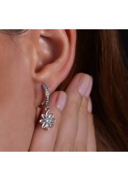 Lotus Gümüş Küpe KP04 modelleri